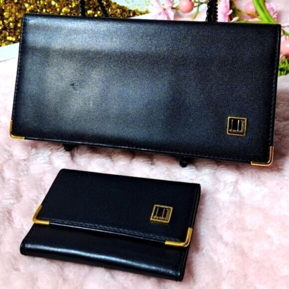 NWOT Dunhill Wallet and Keyring Set GIFTABLE - Picture 1 of 16